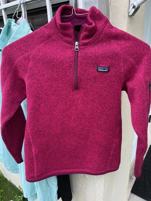 Patagonia 1/4 Zip Better Sweater Girls Size L 12