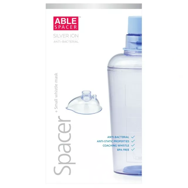 Able Spacer Silver Ion Anti-Bacterial with Small Whistle Mask BPA Free