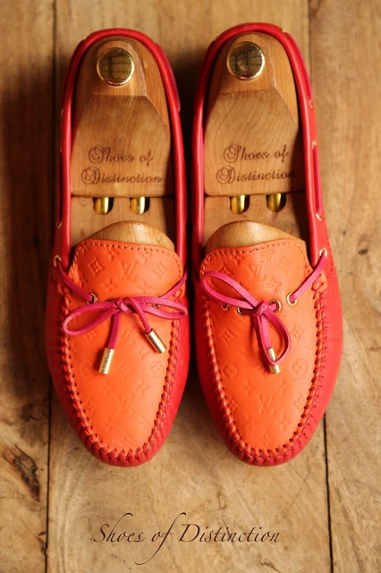 Gucci GG Red Orange Leather Shoes Tasselled Loafers Ladies UK 5.5 US 8.5 Gucci GG Red Orange Leather Shoes Tasselled Loafers Ladies UK 5.5 US 8.5