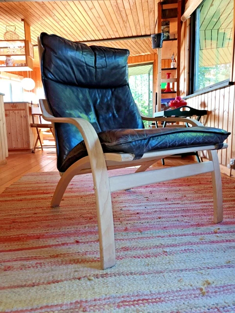 Chair Vintage 60er Leather Relaxing Mogens Hansen Stouby Easy Danish 45