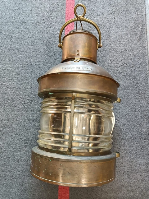 Lampada della nave, bicolore - Ottone, Rame - Prima metà - Catawiki