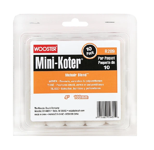 Wooster R289-4 Mini-Koter Paint Roller Cover, 4 Inch