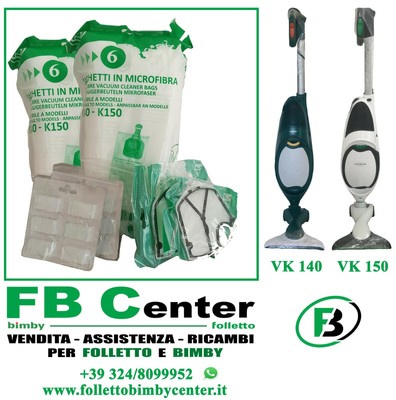 12 Profumi Kit per Folletto VK 140 e 150: 12 Sacchetti 2 Griglie 1 Setola 