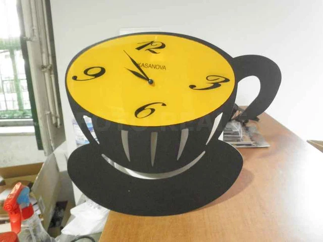PARTICOLARE OROLOGIO DA Parete Tazza Tazzina Caffe Kasanova 37X32 Cm Usato EUR 10 00 PicClick IT