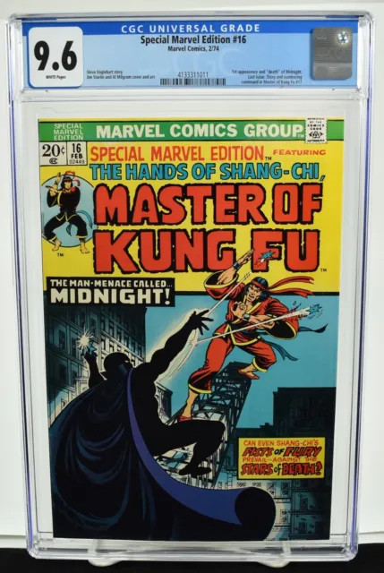 Special Marvel Edition #16 CGC 9.6 (1974)  1st App. & "Death" Midnight Marvel