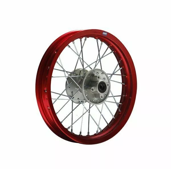 Alu Felge Eloxiert 14 hinten Rot Pit Dirt Bike Cross HMParts