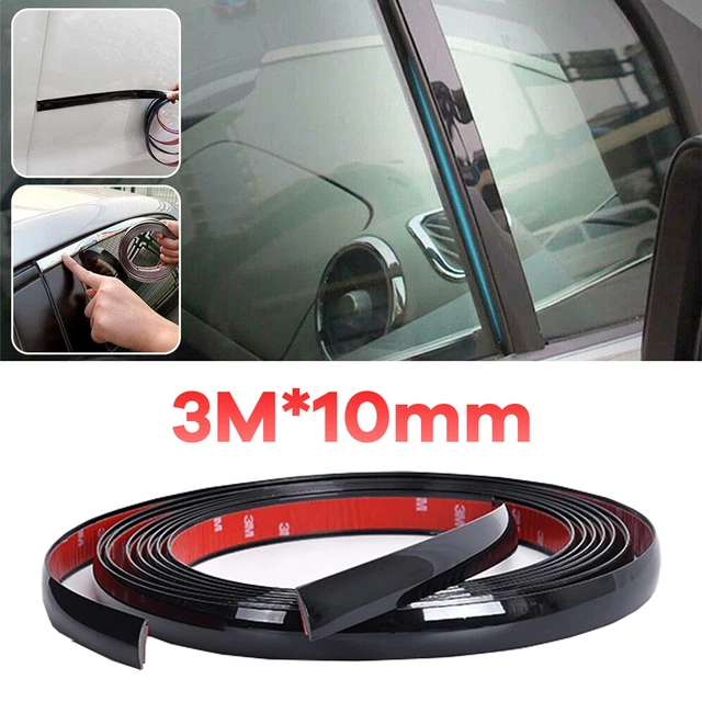 Car Side Door Black Strip Bumper Protector Trim Tape Sticker Accessories+