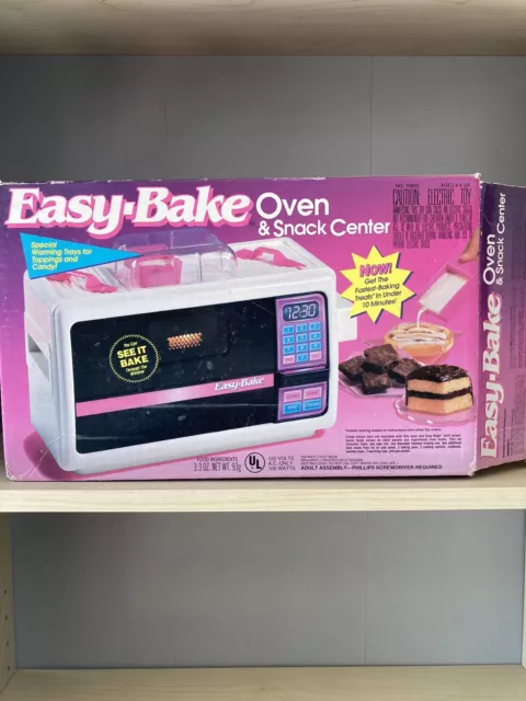 Vintage 1990s Kenner Easy Bake Oven & Snack Center Original Box Retro Toy
