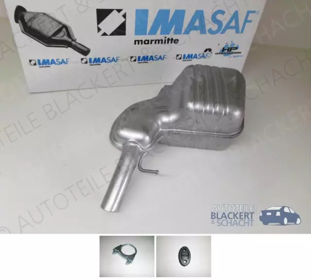 IMASAF ESD Auspuff Endtopf für Volvo V70 2+XC 70 2.4 D5 136KW 2005-2007 +Zubehör