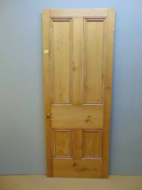 Door  29 3/4" x 76"  Pine Victorian  4 Panel Internal Wooden ref 134D