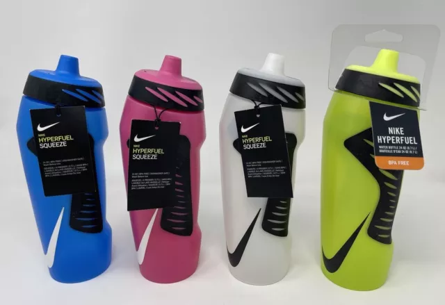 Nike Hyperfuel Water Bottle 24oz Sports Fitness Gym Cycling Drinking Walking NEW Nike Hyperfuel Water Bottle 24oz Sports Fitness Gym Cycling Drinking Walking NEW
