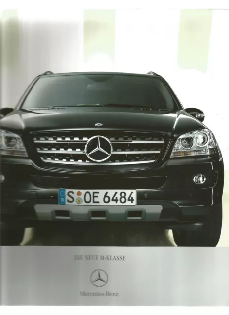 RARE Catalogue brochure Katalog Prospekt MERCEDES CLASSE M ANNEE 6 PAGES