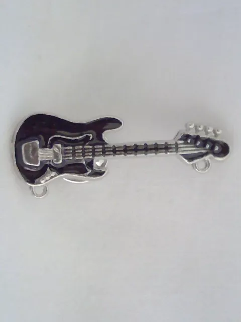 Collectable Wearable Rock Roll Music Electric Guitar Badge Button Lapel Pin