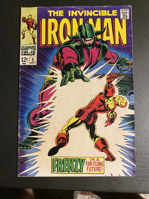 Invincible Iron Man # 5 - (Vg/F ) Frenzy In A Far-Flung Future-Krylla-Cerebrus