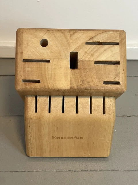 Repuesto KitchenAid 13 ranuras ligero bloque de cuchillo de madera SOLAMENTE