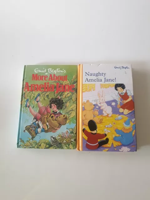 2x Enid Blyton Amelia Jane Hardcover Illustrated Childrens Books, FREE POSTAGE.