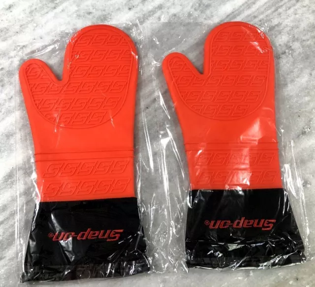 Nuevas herramientas a presión horno rojo y negro con logotipo vienen en par
