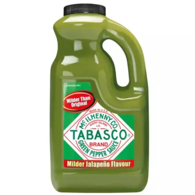 NEW Tabasco Green Pepper Sauce Hot Chilli 1.89L