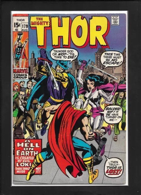 Thor #179 (1970): " No More the Thunder God!" Neal Adams Cover Art! FN+ (6.5)!