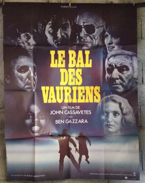 cinema-affiche originale- LE BAL DES VAURIENS - 120x160 - Cassavetes - Landi