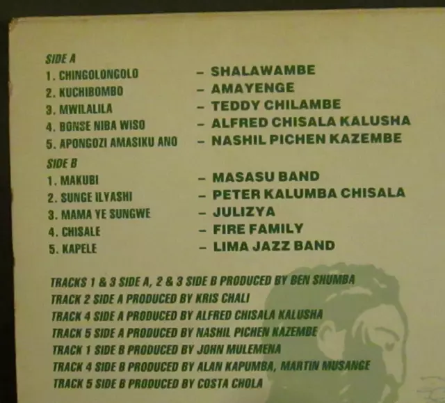 Various  " Zambia!! - An Introduction " - UK VINYLE LP 33T - 1989 3