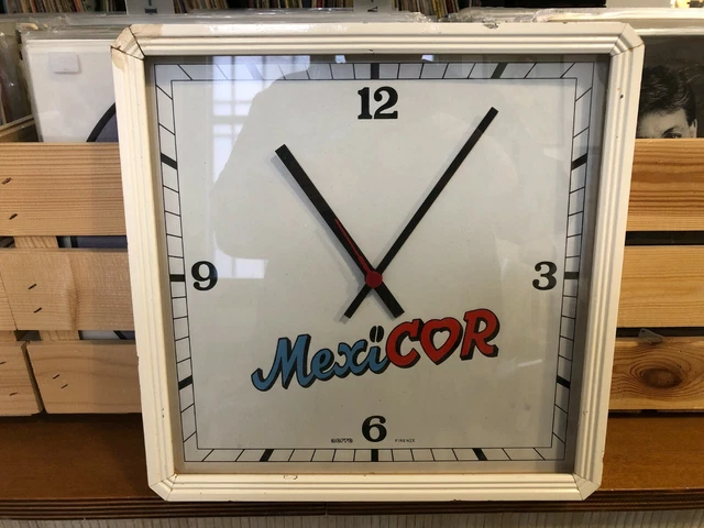 Mexicor Caffè-Raro Orologio Pubblicitario Vintage Bar Ristorante Aerre Firenze