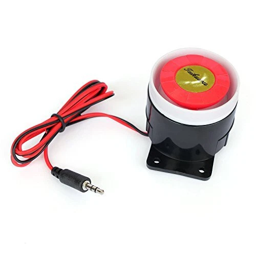 Taikuwu 12V 120dB Mini Sirène Filaire pour GSM Système de sécurité d'alarme Alar