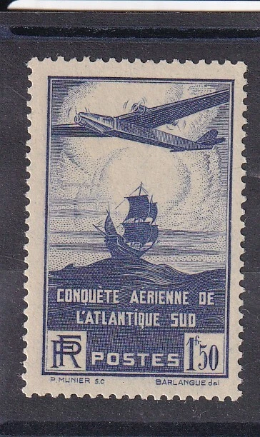 France N°321 - Timbre Traversée De L'Atlantique NEUF** (cote 800€)