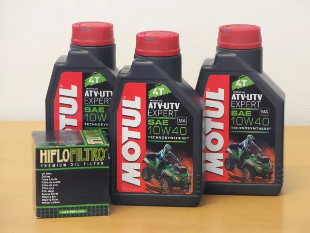 Motul Öl Quad teilsynthetisch / Ölfilter Suzuki LTA 750 King Quad 08-10