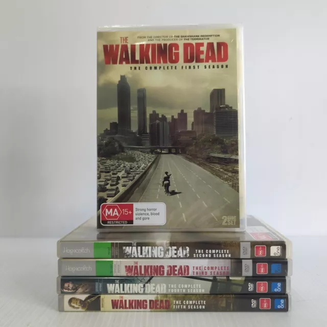 THE WALKING DEAD Complete Season 1 2 3 4 5 DVD Set TV Series 1-5 Region 4
