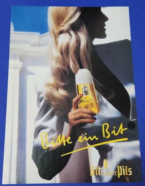 3. Bitte ein Bit - Bitburger Pils Bier Werbeanzeige Werbung Reklame 1991