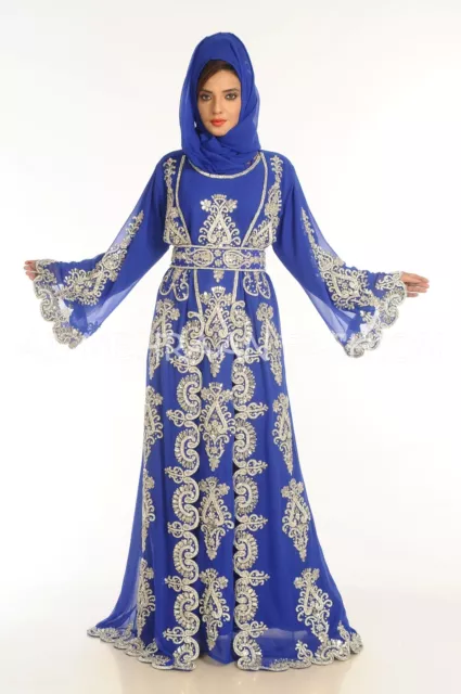 Moroccan Dubai Bridal Arabian Takshita Wedding Gown Kaftan For Women Dress 6063