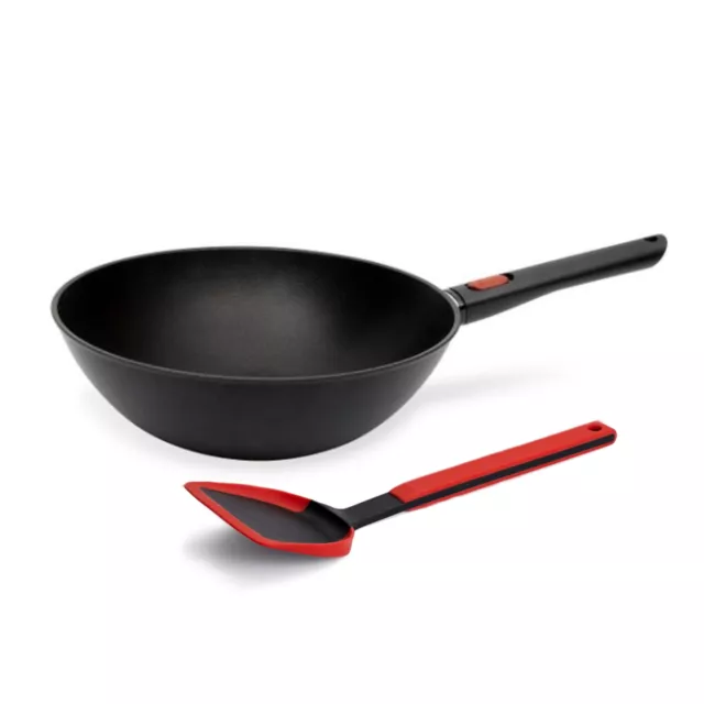 Woll Eco Lite Wok Wokwender 30 cm alle Herdarten Backofenfest Spülmaschinefest