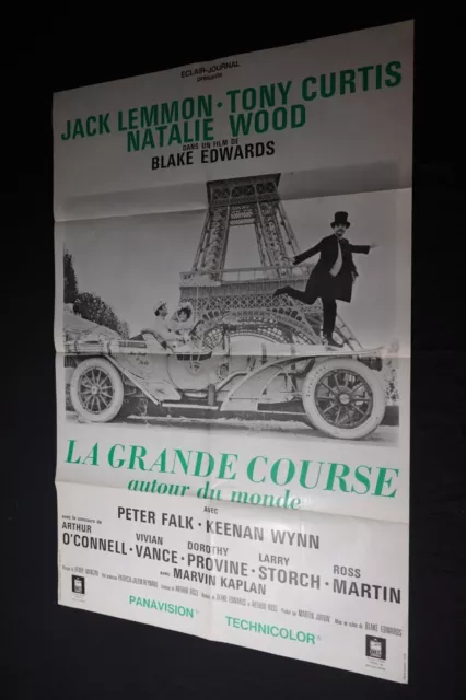 LA GRANDE COURSE AUTOUR DU MONDE ! affiche cinema cars automobile