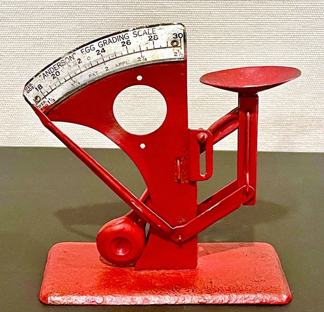 VINTAGE/ANTIQUE &ANDERSON& EGG Grading Weight Measuring Pendulum Swing