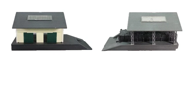 W465B Andre Porte Ho 1/87 maquette diorama train Ref 122C Gare de Neuvy France