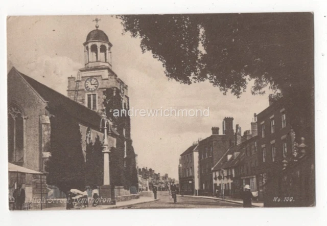 High Street Lymington Hampshire 1912 Postcard 065c
