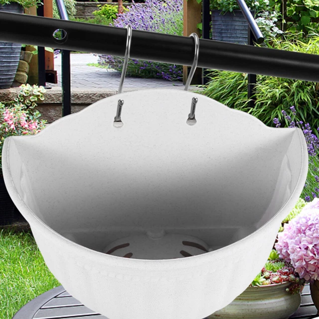 Vaso Sospeso A Forma Di Altalena Con Faccina Sorridente: Fioriera In Resina Per Piante Grasse, Da Interno Ed Esterno - 2