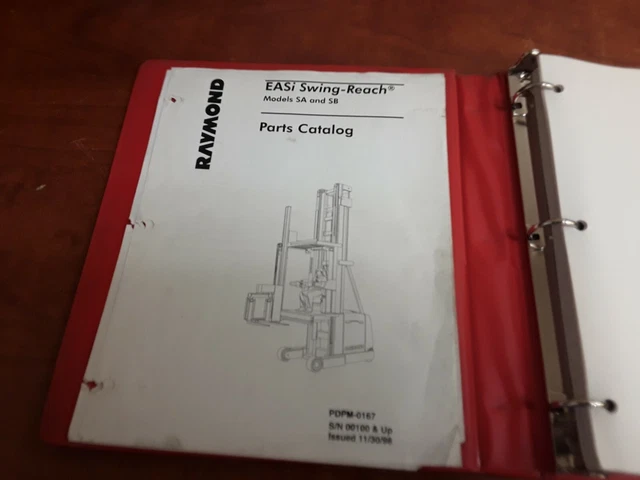 Raymond EASi Swing Reach Trucks Parts Catalog Models SA and SB