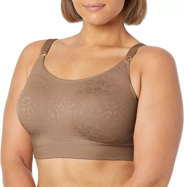 Olga Womens Wire-free Contou Bra Toasted Almond Size 3XL