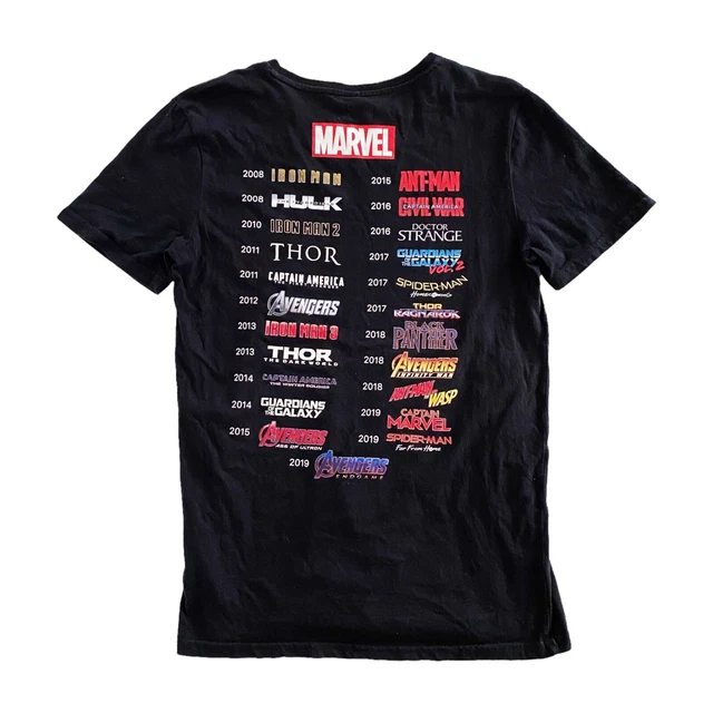 Camiseta Marvel Stack Logo Para Hombre - Algodón 100%, Licencia Oficial, Corte Clásico, Varios Talles
