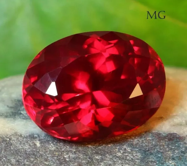 16.40 Ct Unheated AAA+ Pigeon Blood Red Ruby 17x13 mm Round Cut Loose Gemstone
