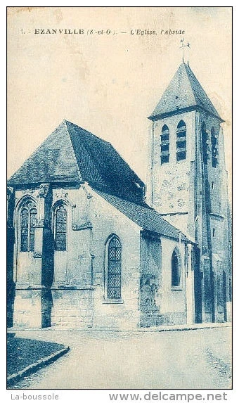 95 EZANVILLE - l'eglise, l'abside.
