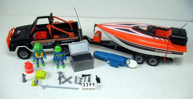 Playmobil Family Fun - Pick-up et bateau rapide (Réf. 70534) - 65/66 pièces - Jeux & Jouets