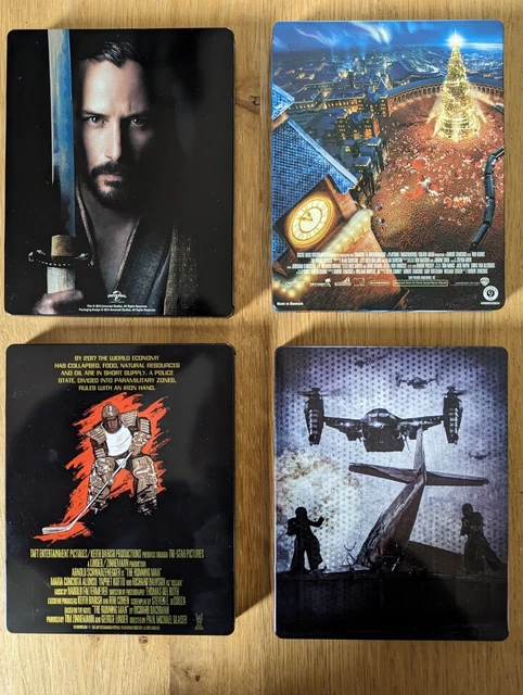 Lot 4 steelbooks: 47 Ronin, Pôle Express, Running Man, Resident Evil Retribution 2