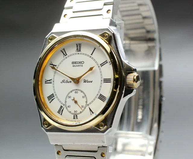 RARO 1982 ECC 5 Seiko Silver Wave 2628 0060 Quarzo Cinturino Originale dal GIAPPONE EUR 175 01 PicClick IT