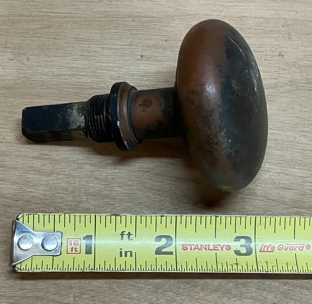 Vintage Bronze / Copper Door Knob 2"