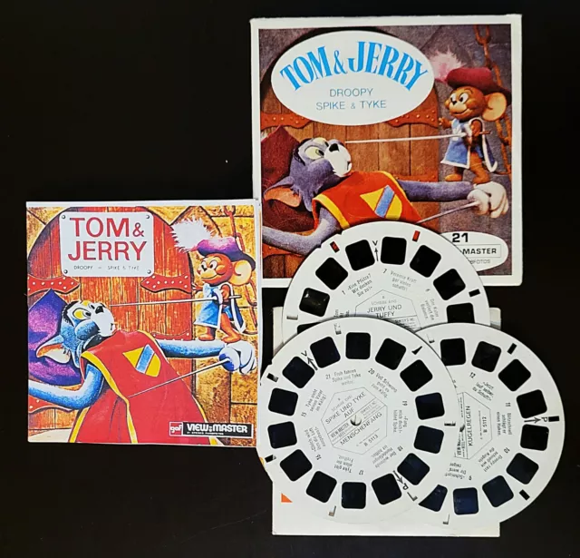 🎬Viewmaster Cartoon Favorites🎬  Tom  & Jerry 🎬Nice  View-Master set