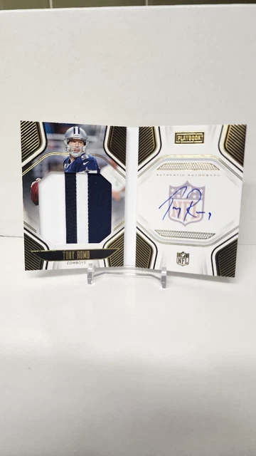2022 Panini-Playbook Jersey Autographs-Tony Romo /35 On Card Auto 35/35