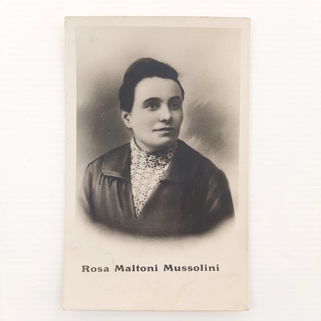CARTOLINA COMMEMORATIVA D'EPOCA Rosa Maltoni Mussolini madre del Duce